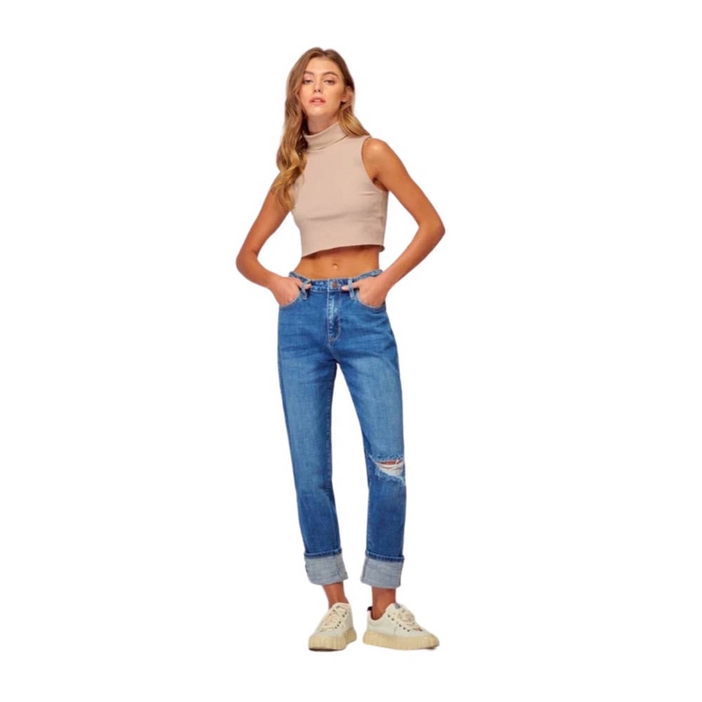 NATURE DENIM High Rise Mom Jeans